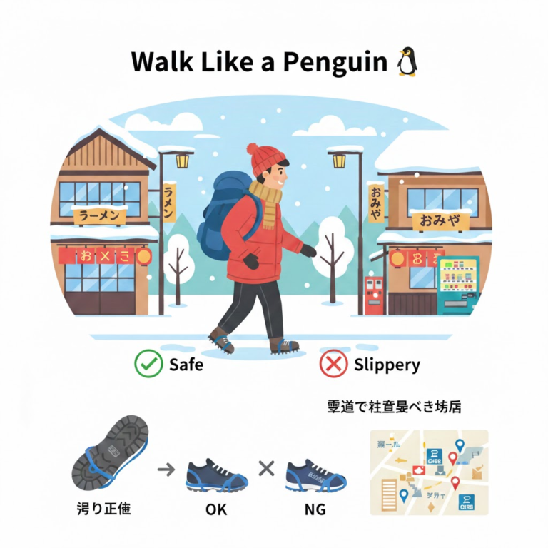 How to Avoid Slipping on Snowy Streets in Japan